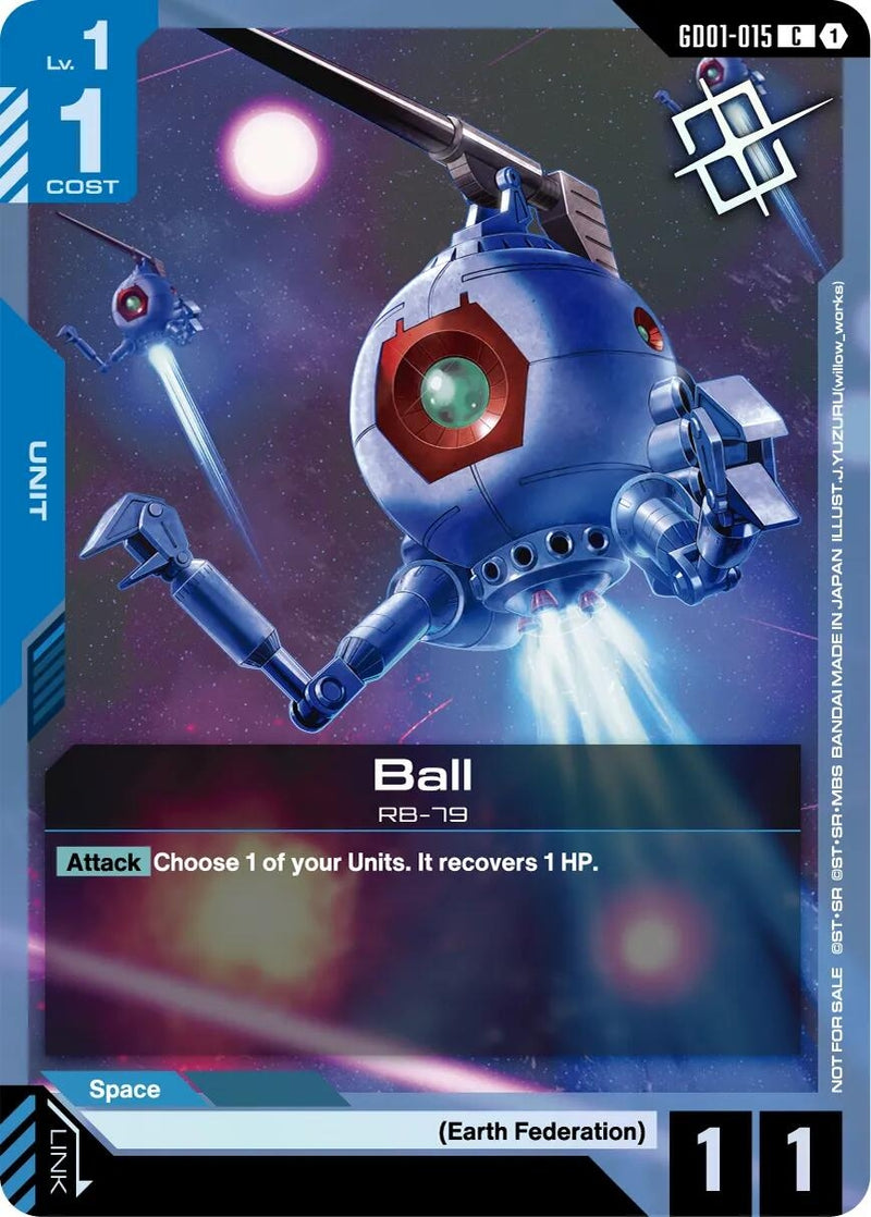 Image for Ball  (Judge Pack 02) (GD01-015) [Gundam Promotional Cards] {GCG-PR} - Gundam Card Game