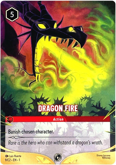 Image for Dragon Fire (9/C2) (9) [Disney Lorcana Promo Cards] - Disney Lorcana