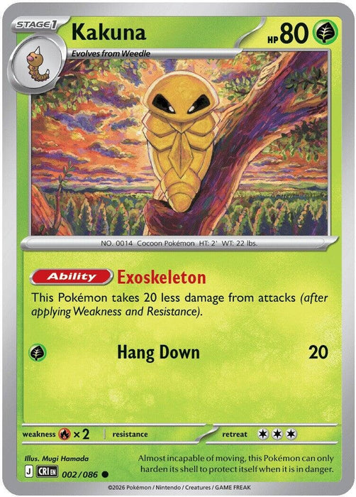 Image for Kakuna (002/086) [ME04: Chaos Rising] - Pokemon