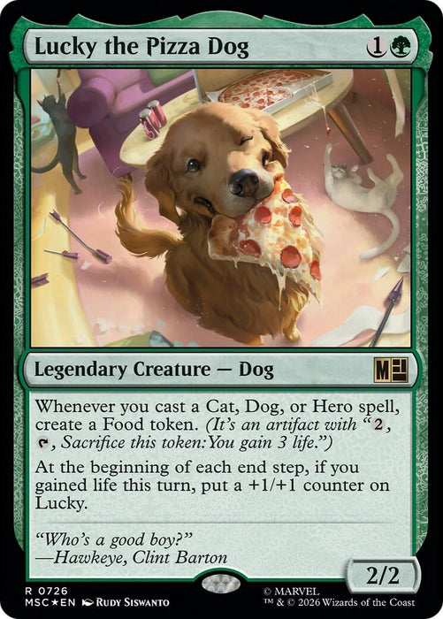 Image for Lucky the Pizza Dog (726) [Commander: Marvel Super Heroes] - Magic: The Gathering