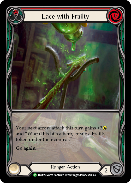 Lace with Frailty (Red) - LGS135 (LGS135) [Flesh and Blood: Promo Cards]