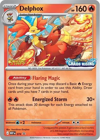 Image for Delphox - 074 [Staff] (074) [ME: Mega Evolution Promo] - Pokemon