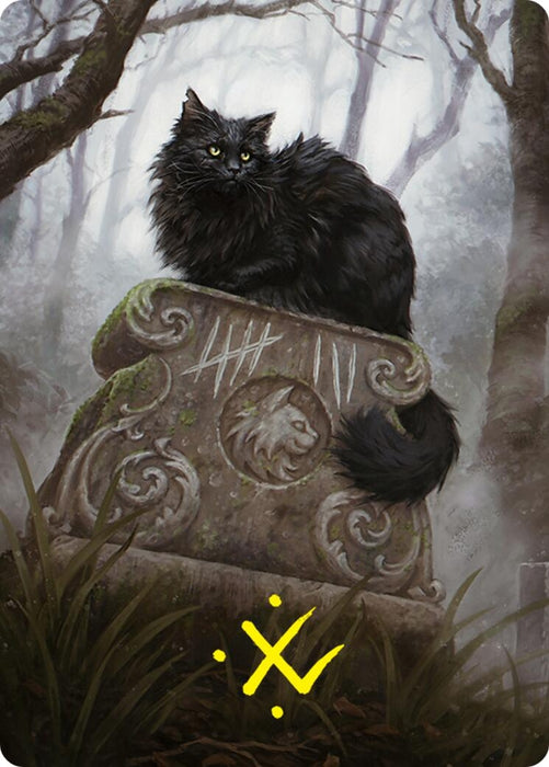 Image for Nine-Lives Familiar 2 Art Card (36/54) (Gold-Stamped Signature) (36) [Art Series: Foundations] - Magic: The Gathering