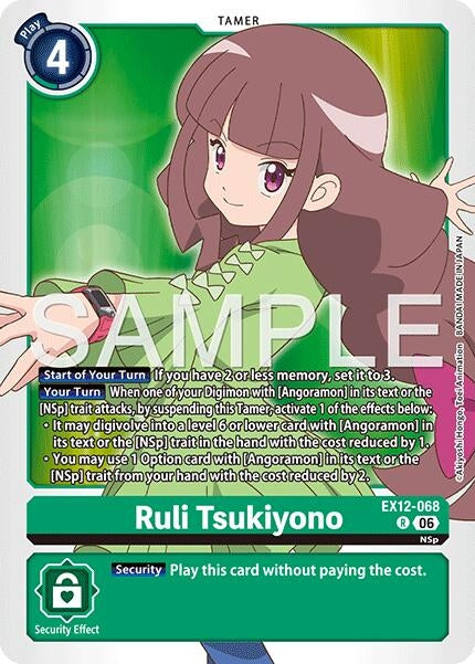 Image for Ruli Tsukiyono (EX12-068 R) [Digital World Shambala] {EX-12} - Digimon Card Game