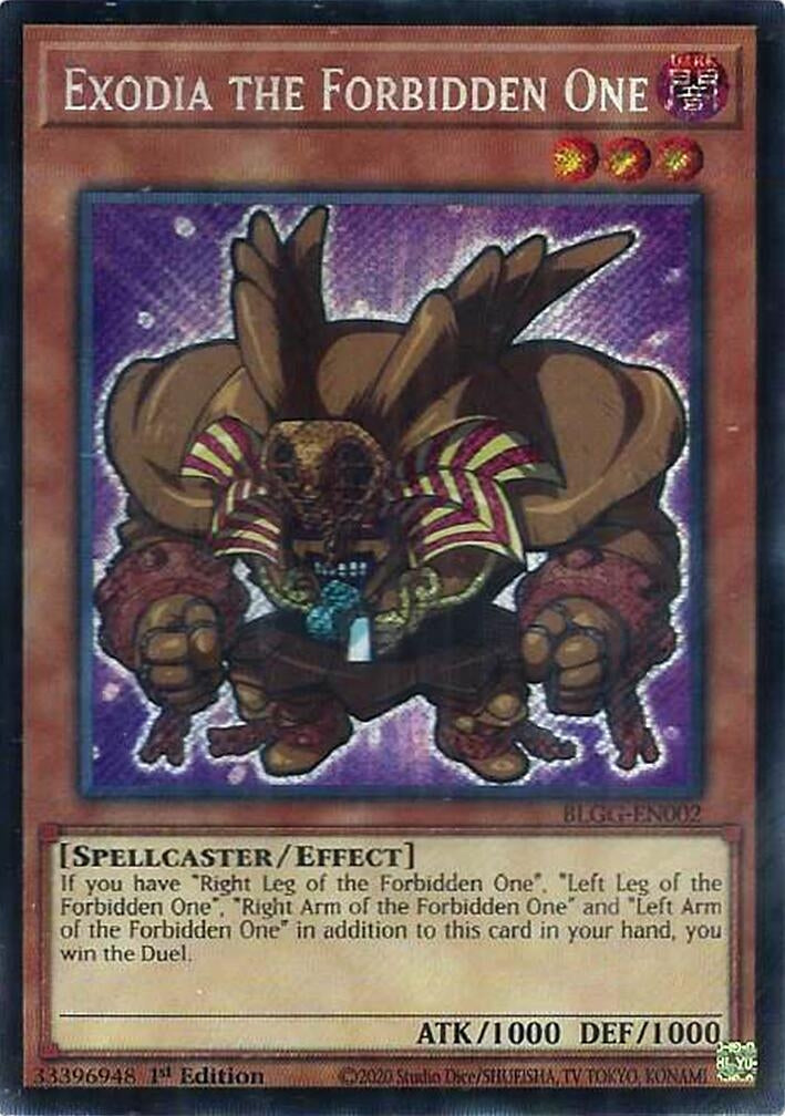 Image for Exodia the Forbidden One (BLGG-EN002) [Battles of Legend: Glorious Gallery] - YuGiOh