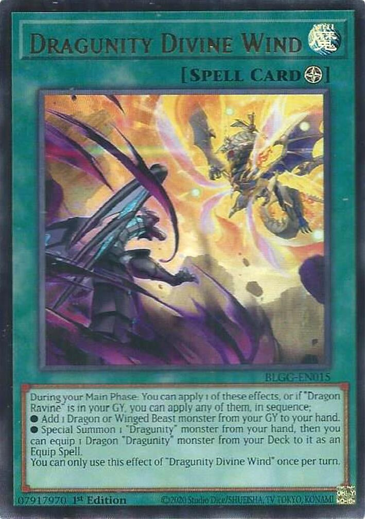 Image for Dragunity Divine Wind (BLGG-EN015) [Battles of Legend: Glorious Gallery] - YuGiOh