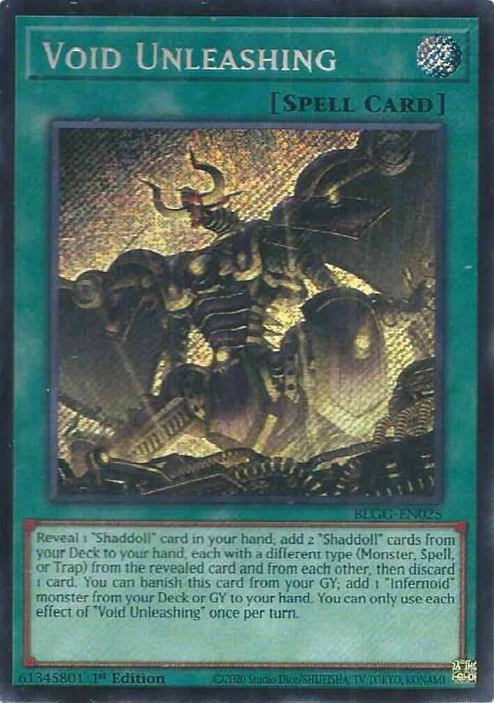 Image for Void Unleashing (BLGG-EN025) [Battles of Legend: Glorious Gallery] - YuGiOh