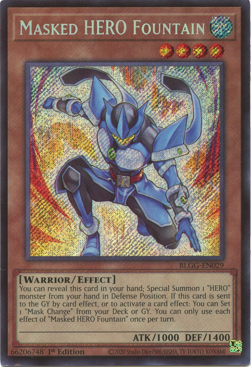 Image for Masked HERO Fountain (BLGG-EN029) [Battles of Legend: Glorious Gallery] - YuGiOh