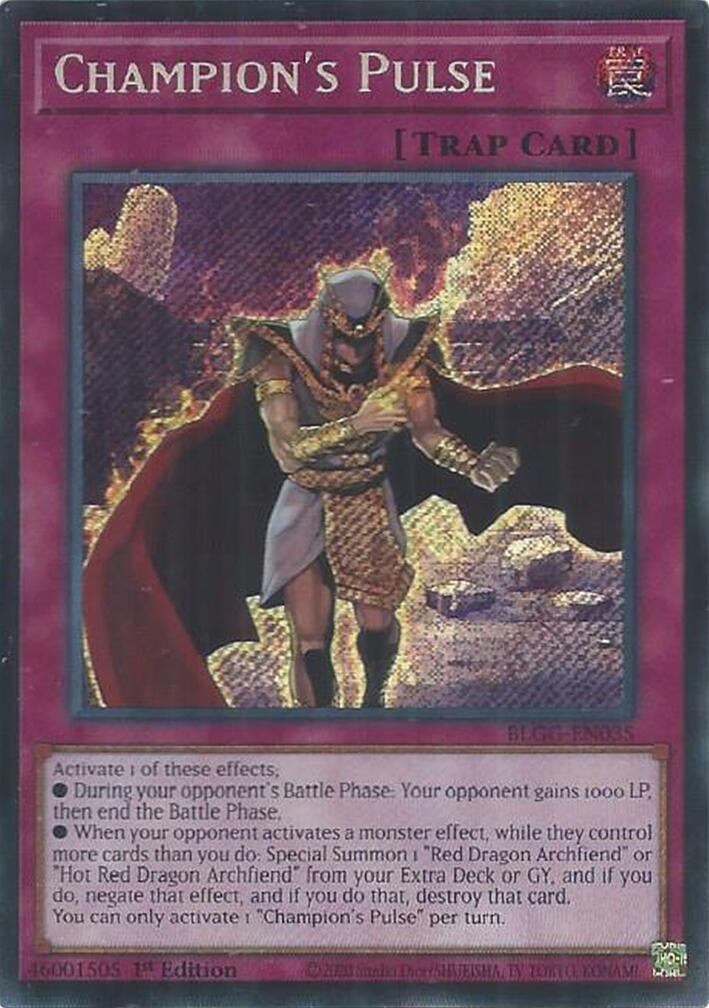 Image for Champion's Pulse (BLGG-EN035) [Battles of Legend: Glorious Gallery] - YuGiOh