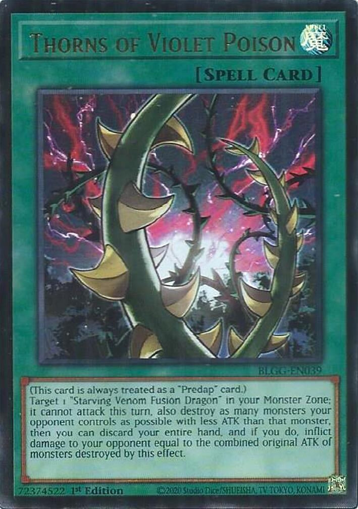 Image for Thorns of Violet Poison (BLGG-EN039) [Battles of Legend: Glorious Gallery] - YuGiOh