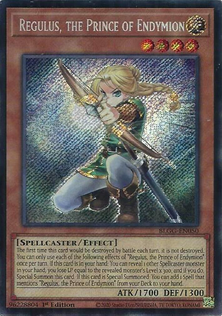 Image for Regulus, the Prince of Endymion (BLGG-EN050) [Battles of Legend: Glorious Gallery] - YuGiOh