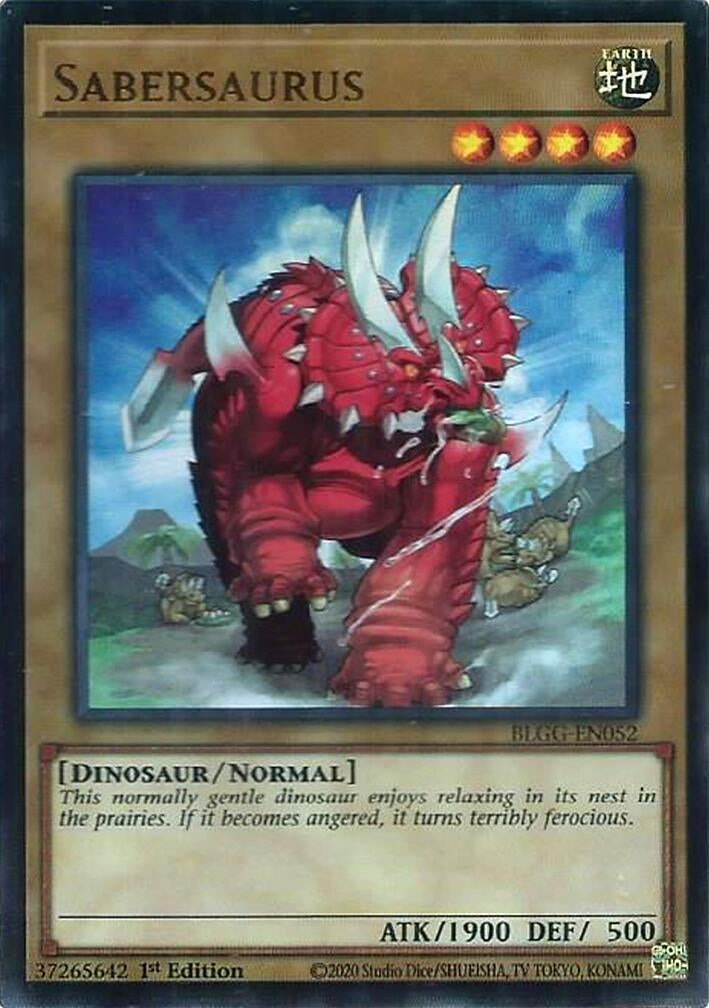 Image for Sabersaurus (BLGG-EN052) [Battles of Legend: Glorious Gallery] - YuGiOh