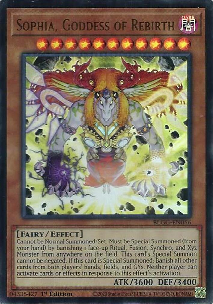 Image for Sophia, Goddess of Rebirth (BLGG-EN056) [Battles of Legend: Glorious Gallery] - YuGiOh