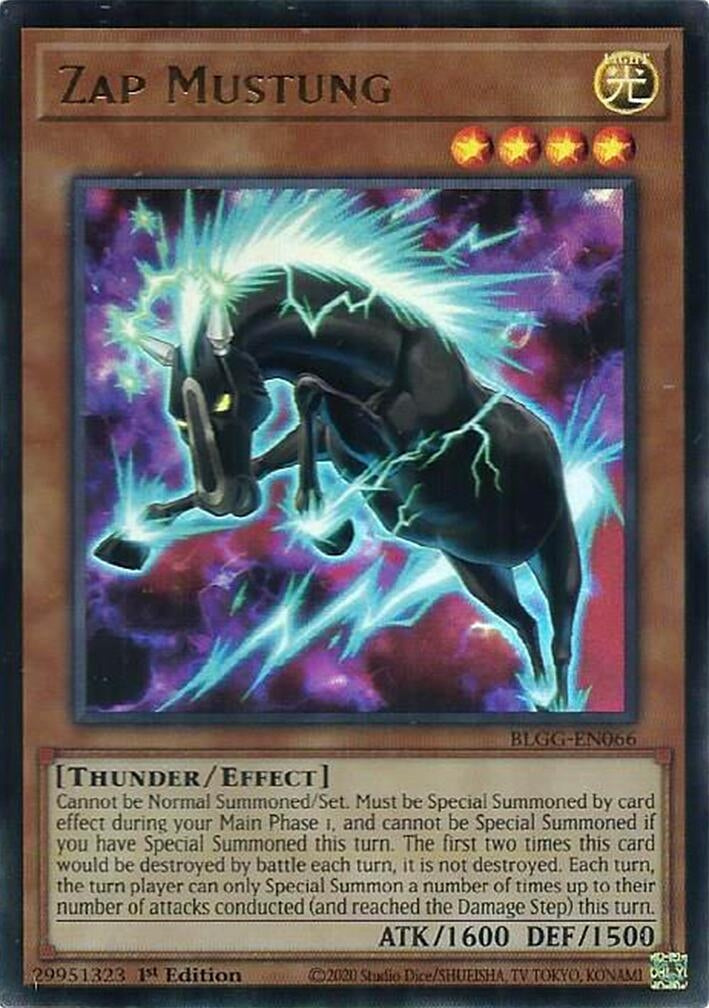 Image for Zap Mustung (BLGG-EN066) [Battles of Legend: Glorious Gallery] - YuGiOh