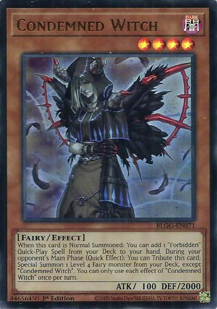 Image for Condemned Witch (BLGG-EN071) [Battles of Legend: Glorious Gallery] - YuGiOh