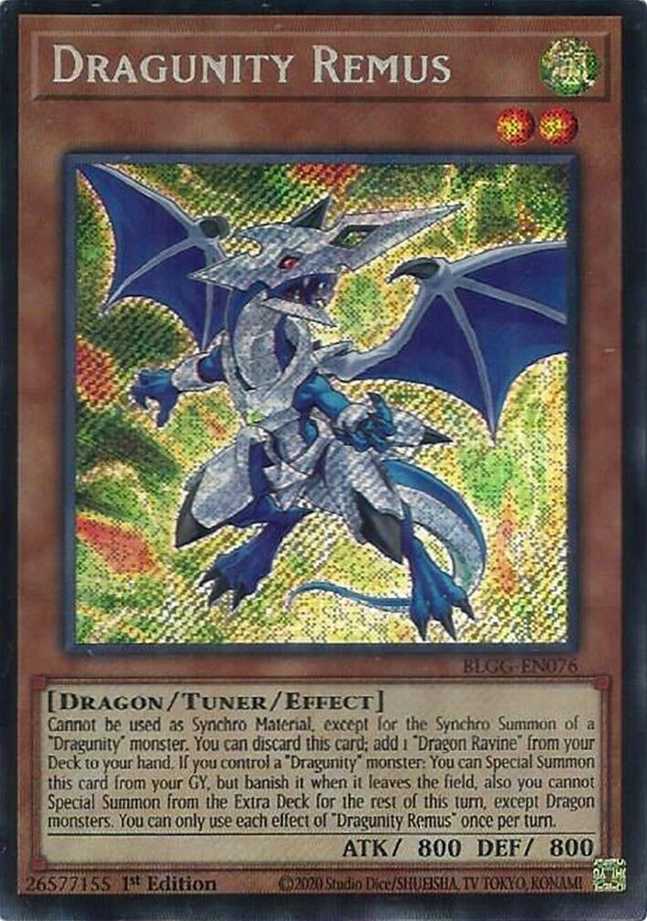 Image for Dragunity Remus (BLGG-EN076) [Battles of Legend: Glorious Gallery] - YuGiOh