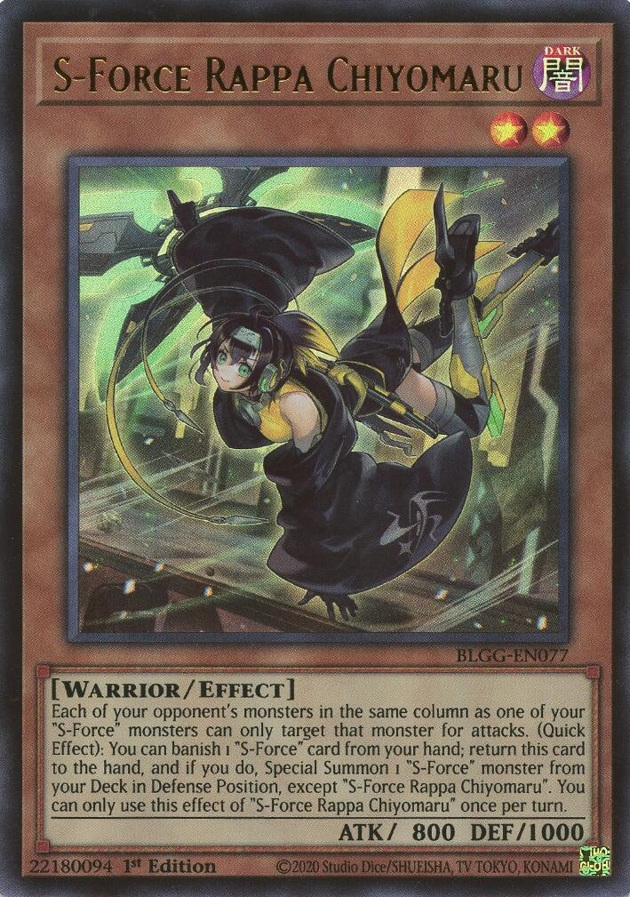 Image for S-Force Rappa Chiyomaru (BLGG-EN077) [Battles of Legend: Glorious Gallery] - YuGiOh