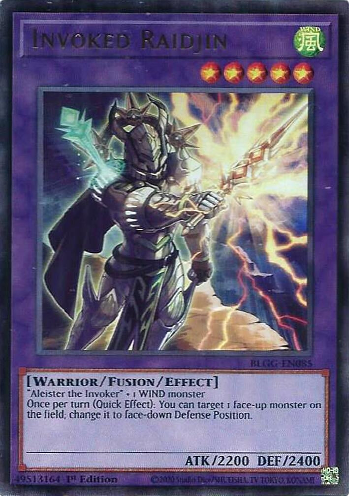 Image for Invoked Raidjin (BLGG-EN085) [Battles of Legend: Glorious Gallery] - YuGiOh