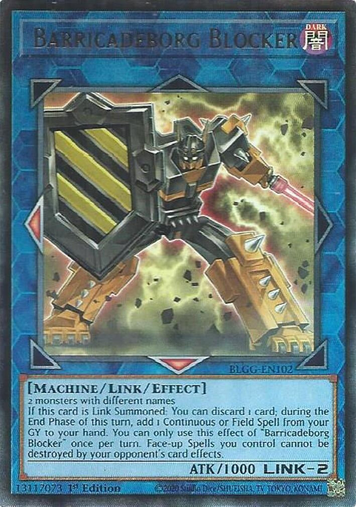 Image for Barricadeborg Blocker (BLGG-EN102) [Battles of Legend: Glorious Gallery] - YuGiOh