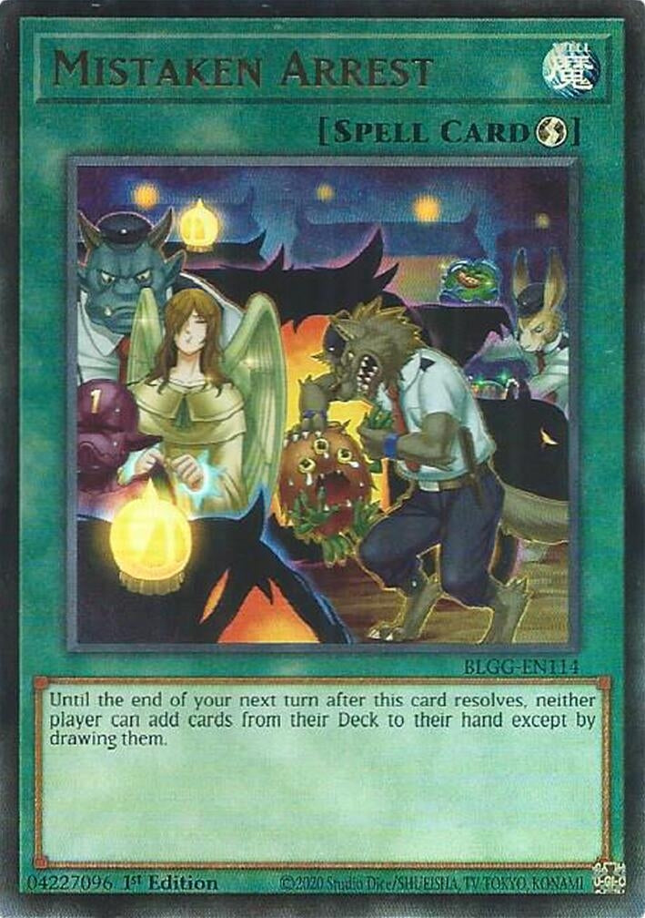 Image for Mistaken Arrest (BLGG-EN114) [Battles of Legend: Glorious Gallery] - YuGiOh