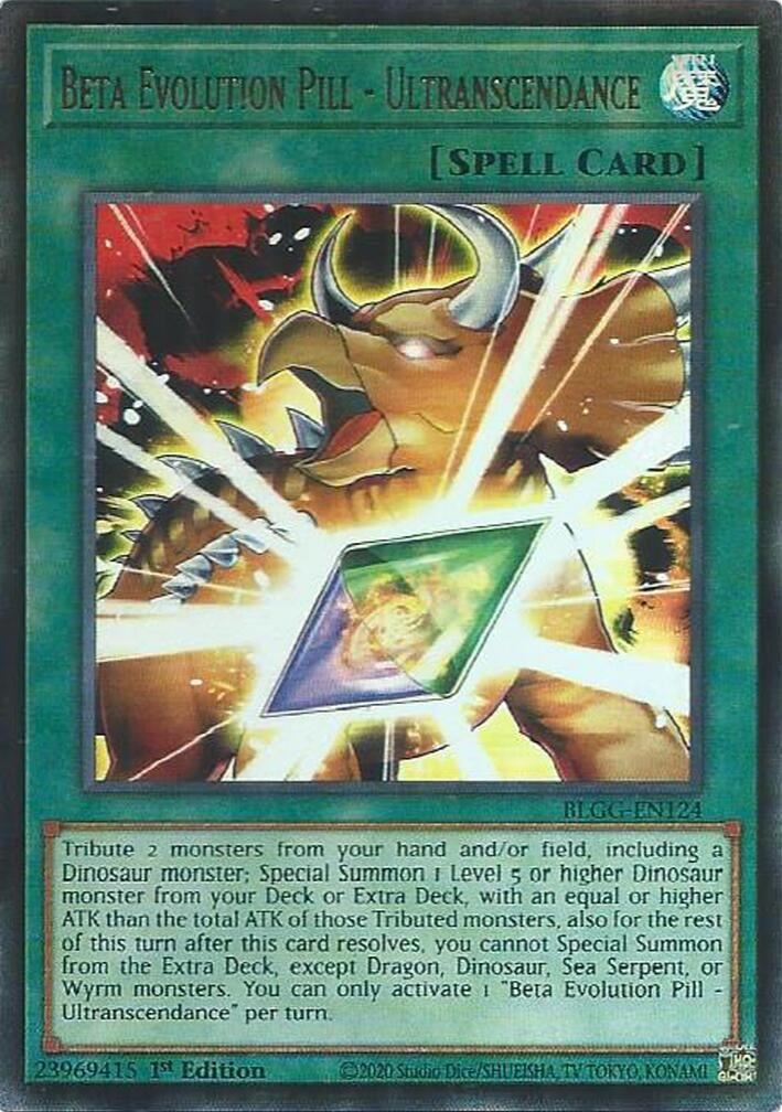 Image for Beta Evolution Pill - Ultranscendance (BLGG-EN124) [Battles of Legend: Glorious Gallery] - YuGiOh