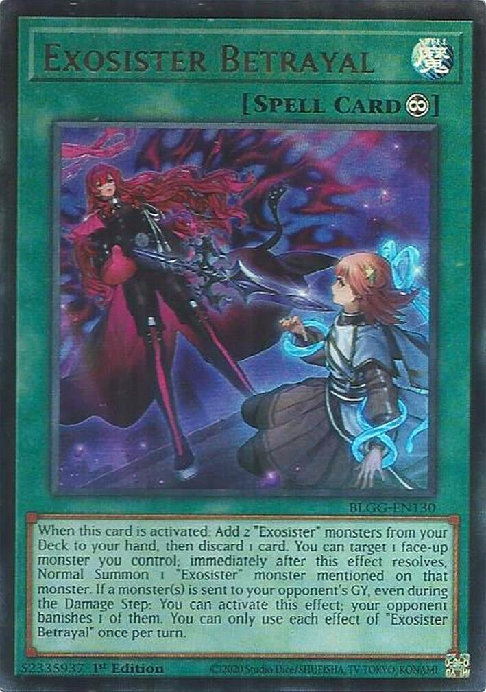 Image for Exosister Betrayal (BLGG-EN130) [Battles of Legend: Glorious Gallery] - YuGiOh