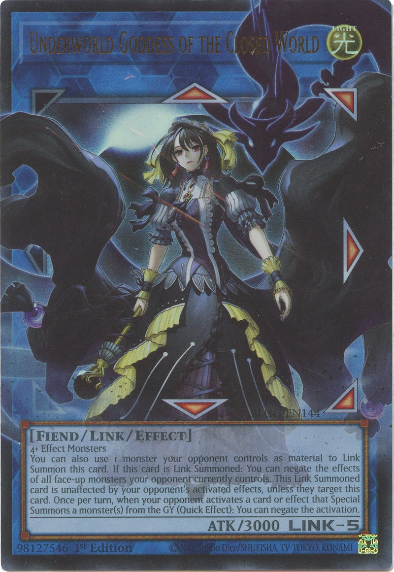Image for Underworld Goddess of the Closed World (BLGG-EN144) [Battles of Legend: Glorious Gallery] - YuGiOh