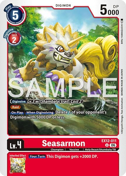 Image for Seasarmon (EX12-011 U) [Digital World Shambala] {EX-12} - Digimon Card Game