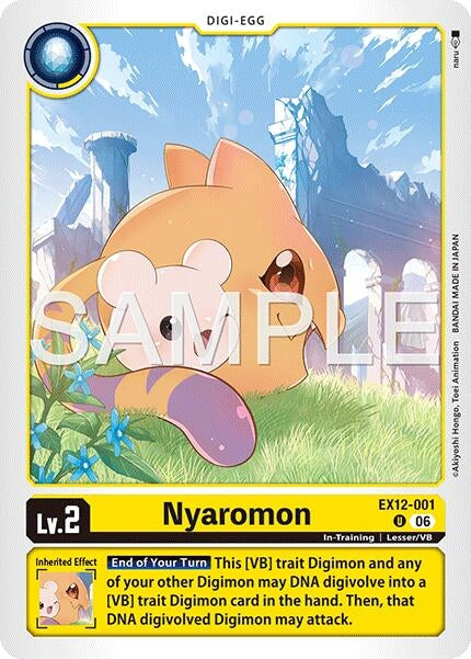 Image for Nyaromon (EX12-001 U) [Digital World Shambala] {EX-12} - Digimon Card Game