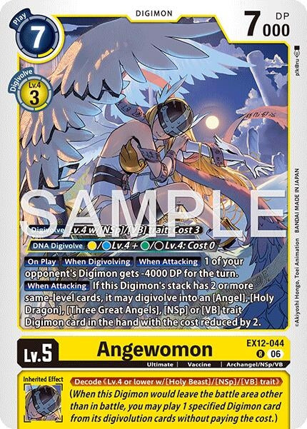 Image for Angewomon (EX12-044 R) [Digital World Shambala] {EX-12} - Digimon Card Game
