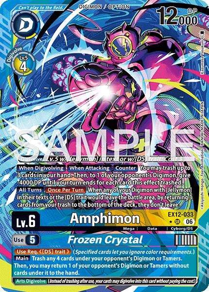 Image for Amphimon // Frozen Crystal (EX12-033 SR) [Digital World Shambala] {EX-12} - Digimon Card Game