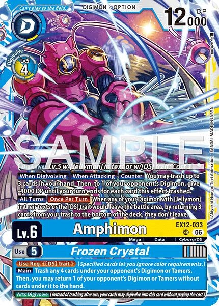 Image for Amphimon // Frozen Crystal (Altermate Art) (EX12-033 SR) [Digital World Shambala] {EX-12} - Digimon Card Game