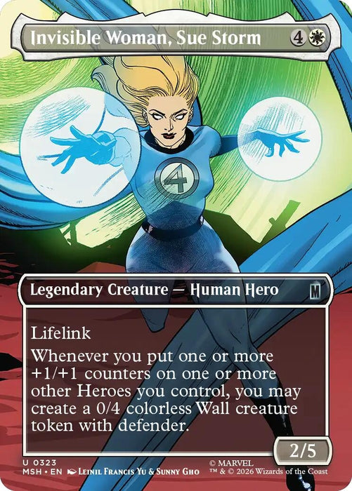 Image for Invisible Woman, Sue Storm (Borderless) (323) [Marvel Super Heroes] - Magic: The Gathering
