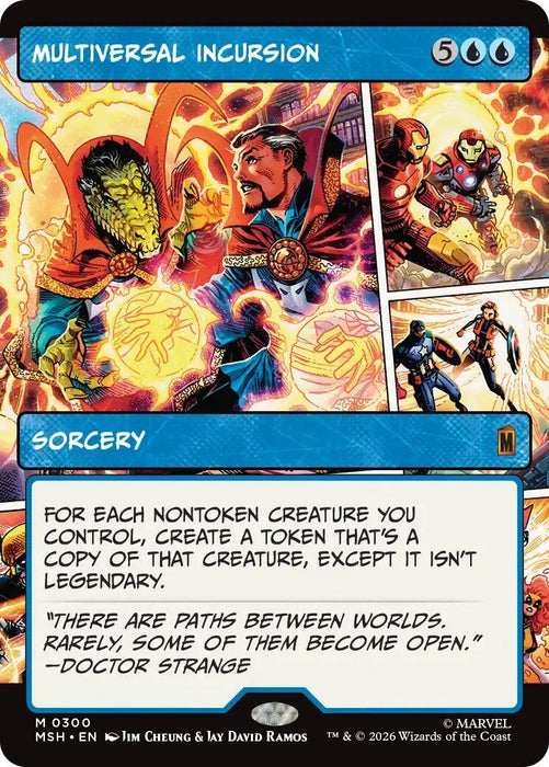 Image for Multiversal Incursion (Borderless) (300) [Marvel Super Heroes] - Magic: The Gathering