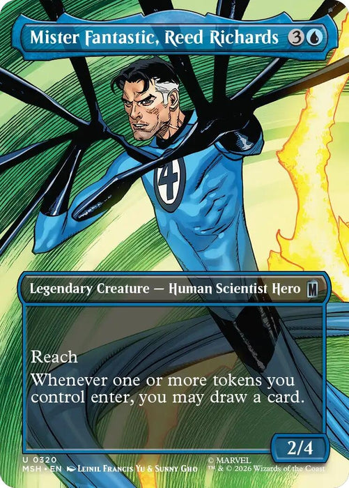 Image for Mister Fantastic, Reed Richards (Borderless) (320) [Marvel Super Heroes] - Magic: The Gathering