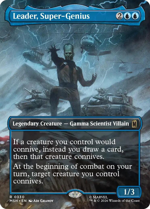 Image for Leader, Super-Genius (Borderless) (330) [Marvel Super Heroes] - Magic: The Gathering
