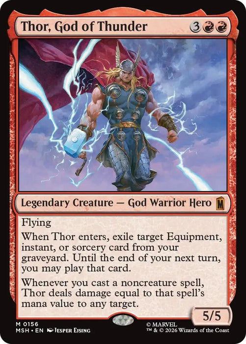 Image for Thor, God of Thunder (156) [Marvel Super Heroes] - Magic: The Gathering