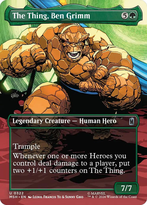 Image for The Thing, Ben Grimm (Borderless) (322) [Marvel Super Heroes] - Magic: The Gathering