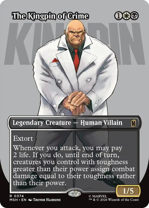 Image for The Kingpin of Crime (Borderless) (0374) (374) [Marvel Super Heroes] - Magic: The Gathering
