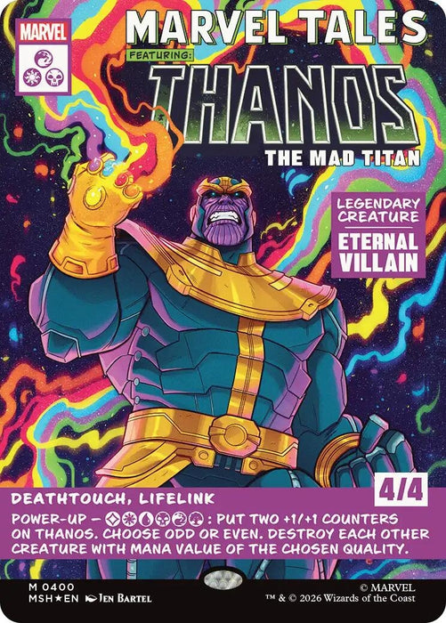 Image for Thanos, The Mad Titan (Borderless) (0400) (400) [Marvel Super Heroes] - Magic: The Gathering