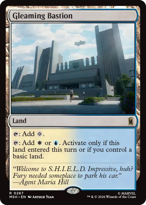 Image for Gleaming Bastion (267) [Marvel Super Heroes] - Magic: The Gathering