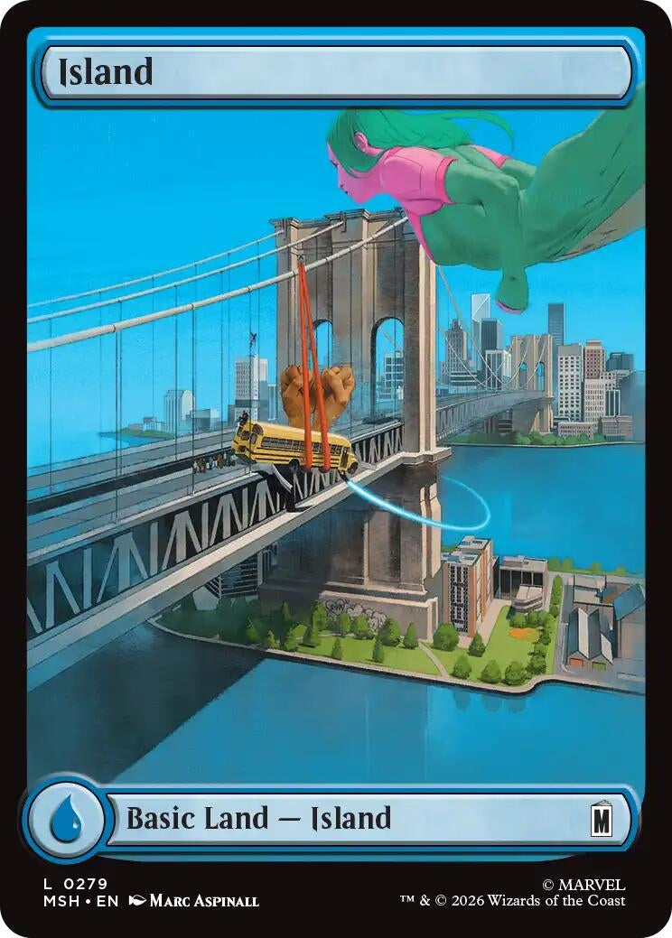 Image for Island (0279) (279) [Marvel Super Heroes] - Magic: The Gathering