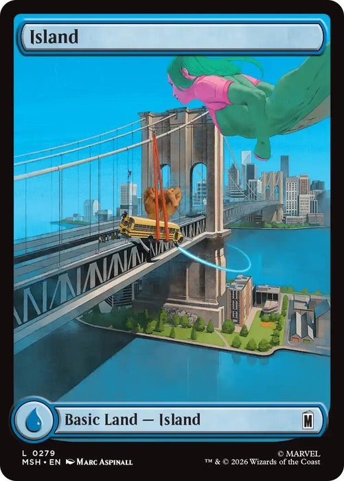 Image for Island (0279) (279) [Marvel Super Heroes] - Magic: The Gathering