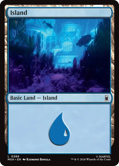 Image for Island (0289) (289) [Marvel Super Heroes] - Magic: The Gathering