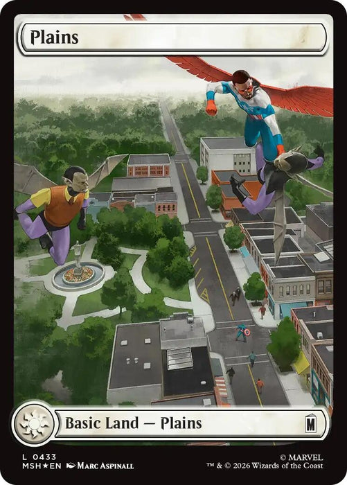 Image for Plains (0433) (Surge Foil) (433) [Marvel Super Heroes] - Magic: The Gathering