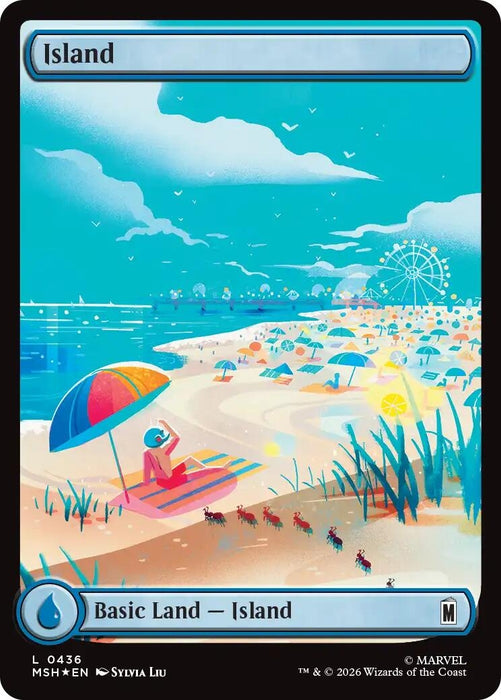 Image for Island (0436) (Surge Foil) (436) [Marvel Super Heroes] - Magic: The Gathering