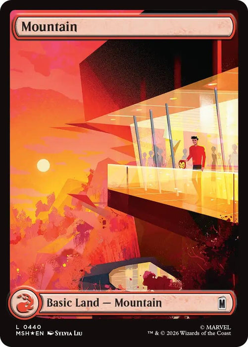 Image for Mountain (0440) (Surge Foil) (440) [Marvel Super Heroes] - Magic: The Gathering