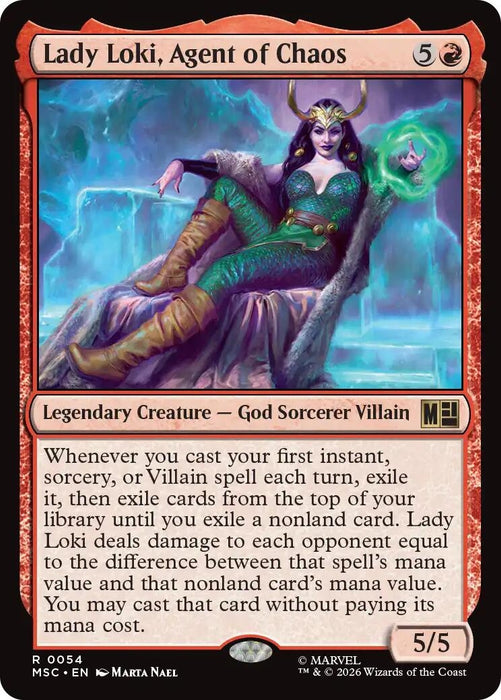 Image for Lady Loki, Agent of Chaos (54) [Commander: Marvel Super Heroes] - Magic: The Gathering