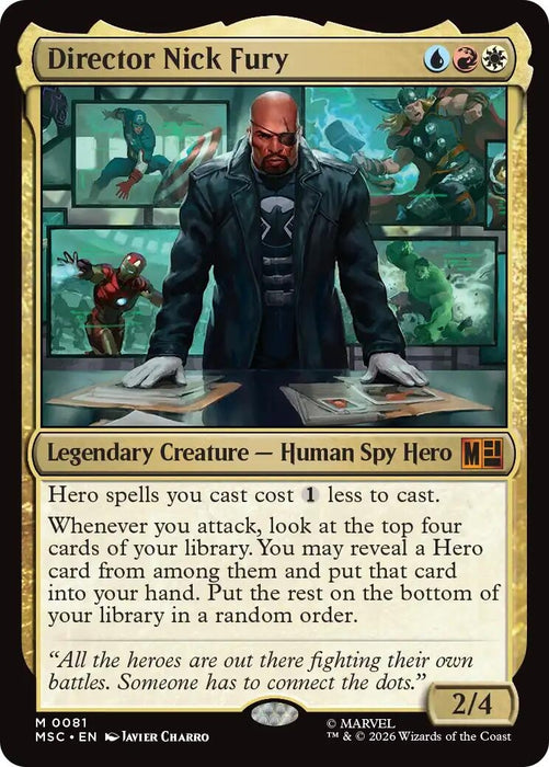 Image for Director Nick Fury (81) [Commander: Marvel Super Heroes] - Magic: The Gathering
