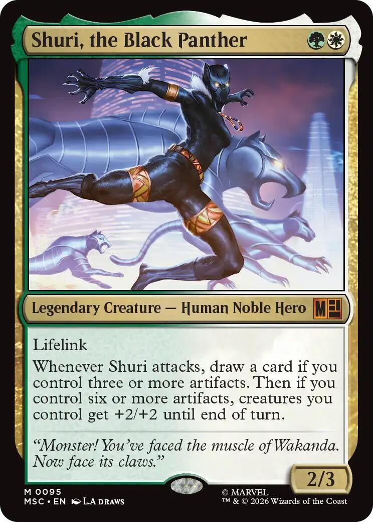Image for Shuri, the Black Panther (95) [Commander: Marvel Super Heroes] - Magic: The Gathering
